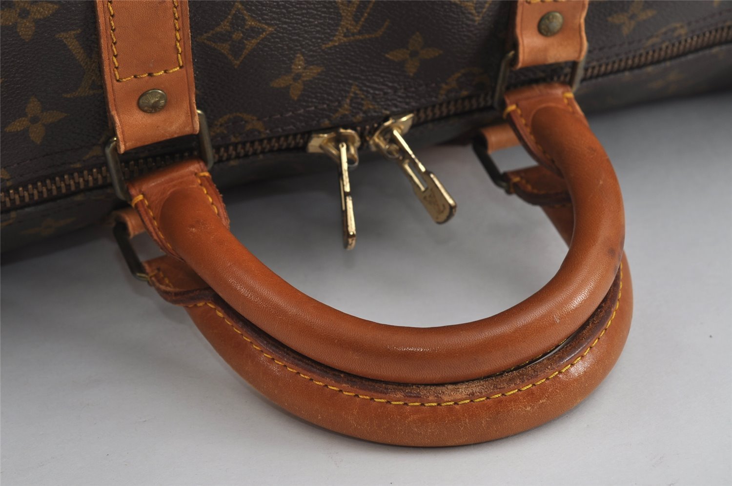 Authentic Louis Vuitton Monogram Keepall 55 Travel Boston Bag M41424 LV 5416I