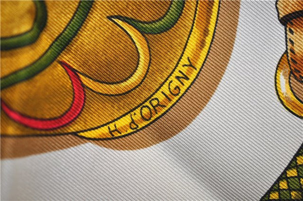 Authentic HERMES Carre 90 Scarf "Festival" Silk Red 5417D