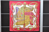 Authentic HERMES Carre 90 Scarf "Festival" Silk Red 5417D