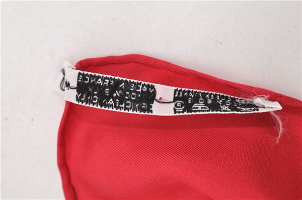 Authentic HERMES Carre 90 Scarf "Festival" Silk Red 5417D