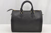 Authentic Louis Vuitton Epi Speedy 25 Hand Boston Bag Black M59032 LV 5417I