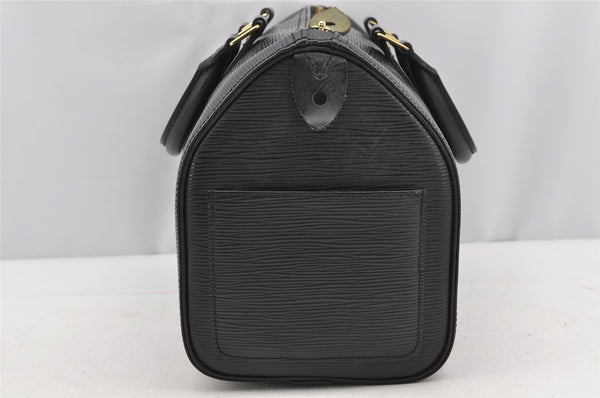 Authentic Louis Vuitton Epi Speedy 25 Hand Boston Bag Black M59032 LV 5417I