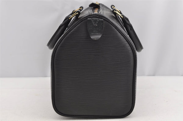 Authentic Louis Vuitton Epi Speedy 25 Hand Boston Bag Black M59032 LV 5417I