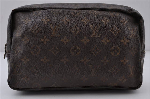 Auth LOUIS VUITTON Monogram Trousse Toilette 28 Clutch Hand Bag M47522 LV 5419C