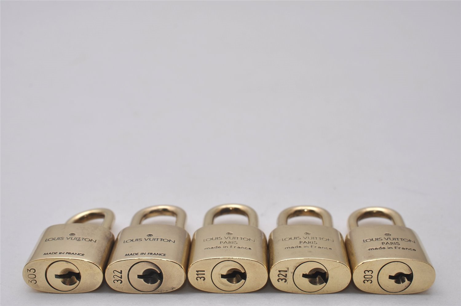 Authentic Louis Vuitton Padlock Gold 10Set LV 5419I