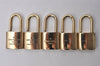 Authentic Louis Vuitton Padlock Gold 10Set LV 5419I