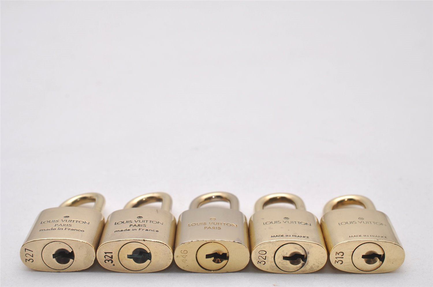 Authentic Louis Vuitton Padlock Gold 10Set LV 5419I