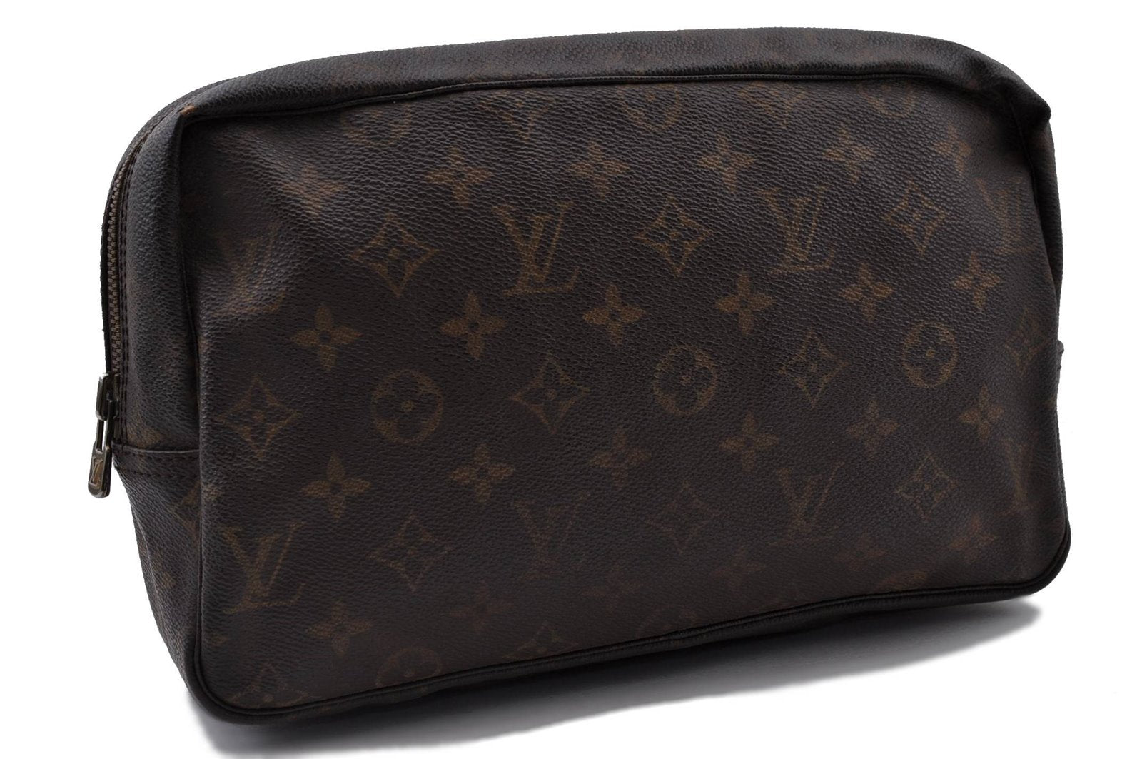 Auth LOUIS VUITTON Monogram Trousse Toilette 28 Clutch Hand Bag M47522 LV 5419C