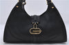 Authentic GUCCI Shoulder Hand Bag Leather 130995 Black 5421D