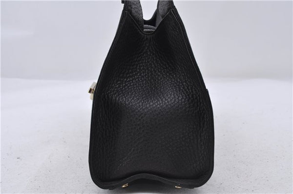Authentic GUCCI Shoulder Hand Bag Leather 130995 Black 5421D