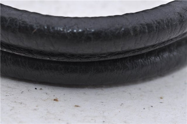 Authentic GUCCI Shoulder Hand Bag Leather 130995 Black 5421D