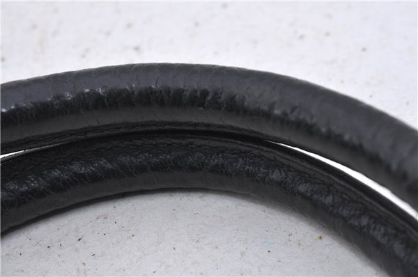 Authentic GUCCI Shoulder Hand Bag Leather 130995 Black 5421D