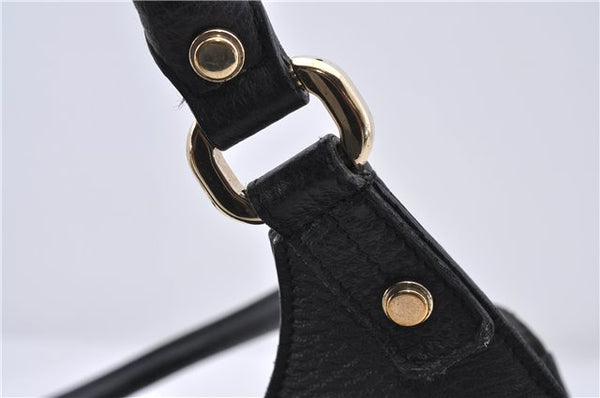 Authentic GUCCI Shoulder Hand Bag Leather 130995 Black 5421D