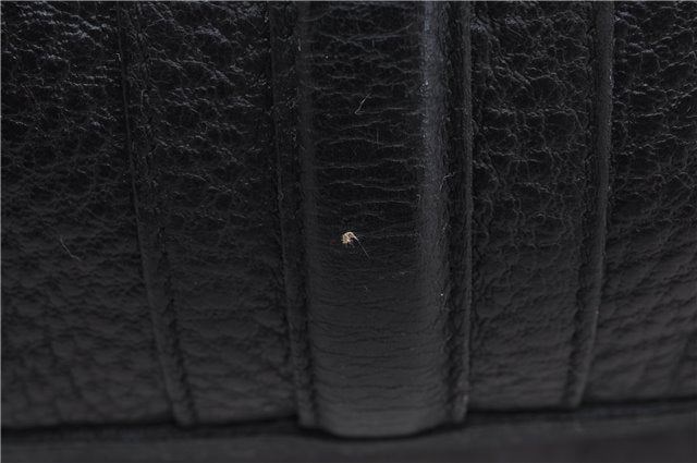 Authentic GUCCI Shoulder Hand Bag Leather 130995 Black 5421D