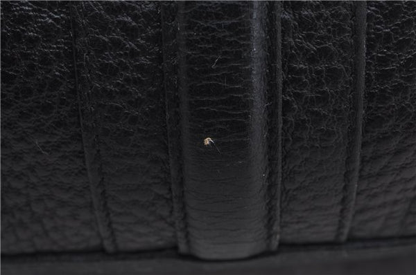 Authentic GUCCI Shoulder Hand Bag Leather 130995 Black 5421D