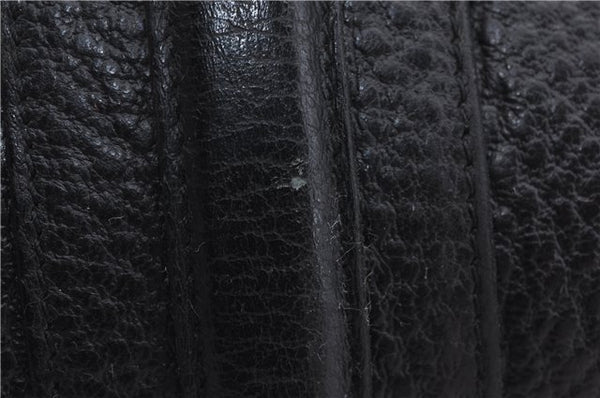 Authentic GUCCI Shoulder Hand Bag Leather 130995 Black 5421D