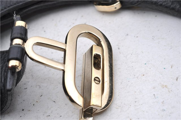 Authentic GUCCI Shoulder Hand Bag Leather 130995 Black 5421D