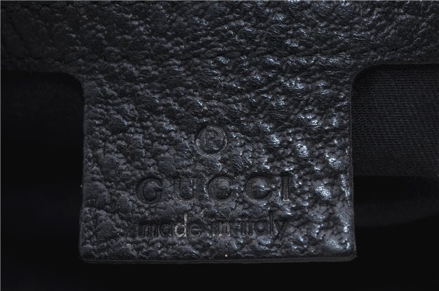 Authentic GUCCI Shoulder Hand Bag Leather 130995 Black 5421D