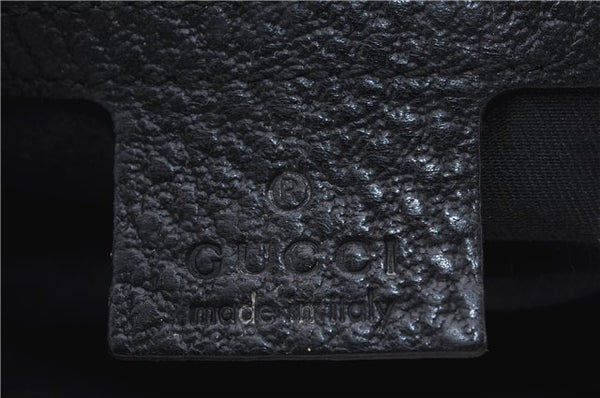 Authentic GUCCI Shoulder Hand Bag Leather 130995 Black 5421D