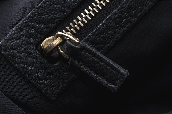 Authentic GUCCI Shoulder Hand Bag Leather 130995 Black 5421D