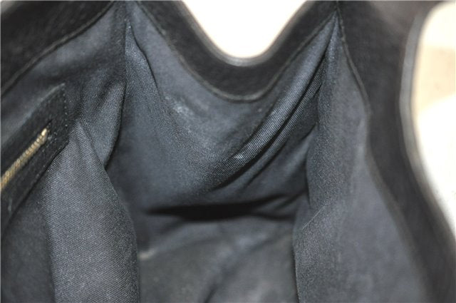 Authentic GUCCI Shoulder Hand Bag Leather 130995 Black 5421D