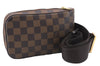 Authentic Louis Vuitton Damier Geronimos Waist Body Bag N51994 LV 5421E