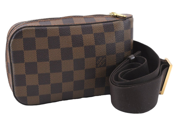 Authentic Louis Vuitton Damier Geronimos Waist Body Bag N51994 LV 5421E