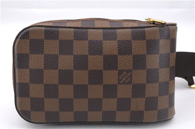 Authentic Louis Vuitton Damier Geronimos Waist Body Bag N51994 LV 5421E