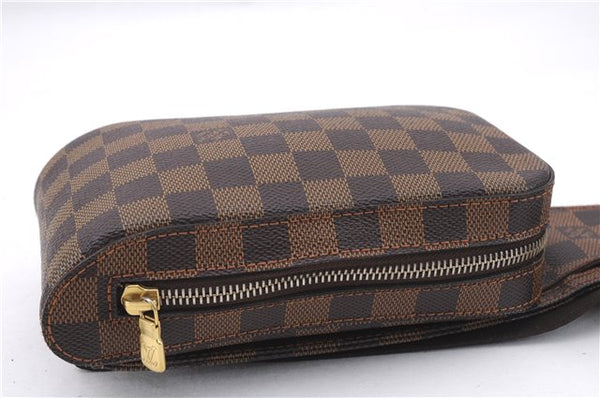 Authentic Louis Vuitton Damier Geronimos Waist Body Bag N51994 LV 5421E