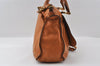 Authentic Chloe Marcie Large Vintage Shoulder Hand Bag Leather Brown 5421I
