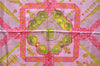 Authentic HERMES Carre 90 Scarf "Torins d'ar" Silk Pink 5422D