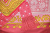 Authentic HERMES Carre 90 Scarf "Torins d'ar" Silk Pink 5422D