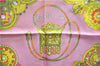 Authentic HERMES Carre 90 Scarf "Torins d'ar" Silk Pink 5422D