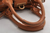 Authentic Chloe Vintage Paddington Leather Shoulder Hand Bag Brown 5423I