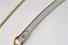 Authentic GUCCI GG Marmont Chain Shoulder Cross Bag Leather 550154 White 5424E