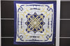 Authentic HERMES Carre 90 Scarf "Eperon d'or" Silk Navy 5425D