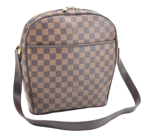 Authentic Louis Vuitton Damier Ipanema GM Shoulder Cross Bag N51292 LV 5427F