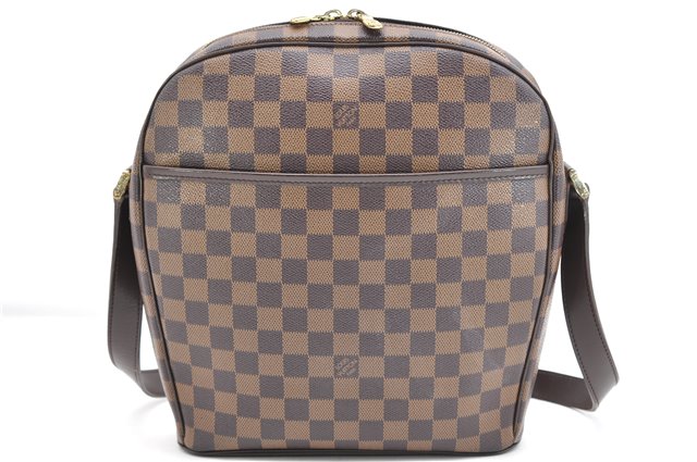 Authentic Louis Vuitton Damier Ipanema GM Shoulder Cross Bag N51292 LV 5427F