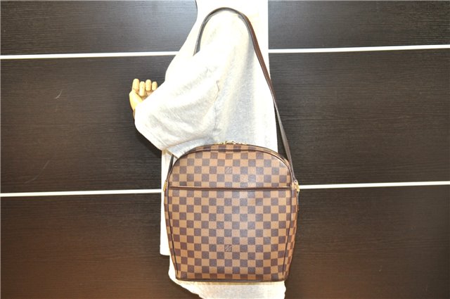 Authentic Louis Vuitton Damier Ipanema GM Shoulder Cross Bag N51292 LV 5427F