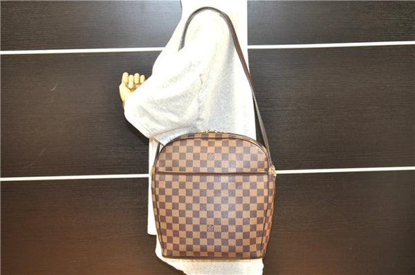 Authentic Louis Vuitton Damier Ipanema GM Shoulder Cross Bag N51292 LV 5427F