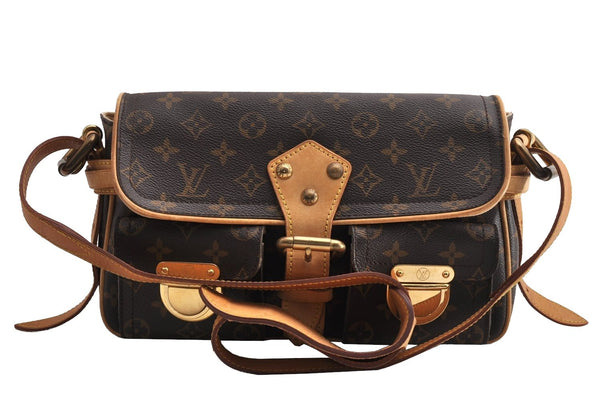 Authentic Louis Vuitton Monogram Hudson PM Shoulder Bag Purse M40027 LV 5427I