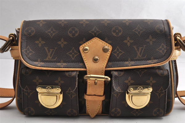 Authentic Louis Vuitton Monogram Hudson PM Shoulder Bag Purse M40027 LV 5427I