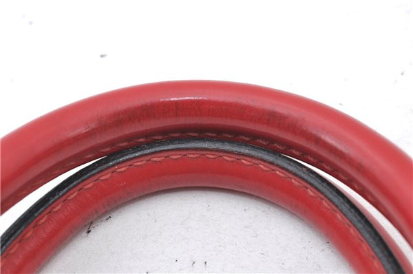 Authentic Louis Vuitton Epi Alma PM Hand Bag Red M52147 LV 5428E