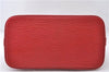 Authentic Louis Vuitton Epi Alma PM Hand Bag Red M52147 LV 5428E
