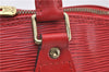 Authentic Louis Vuitton Epi Alma PM Hand Bag Red M52147 LV 5428E