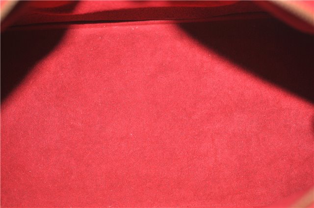 Authentic Louis Vuitton Epi Alma PM Hand Bag Red M52147 LV 5428E