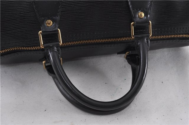 Authentic LOUIS VUITTON Epi Speedy 30 Hand Bag Purse Black M59022 LV 5429C