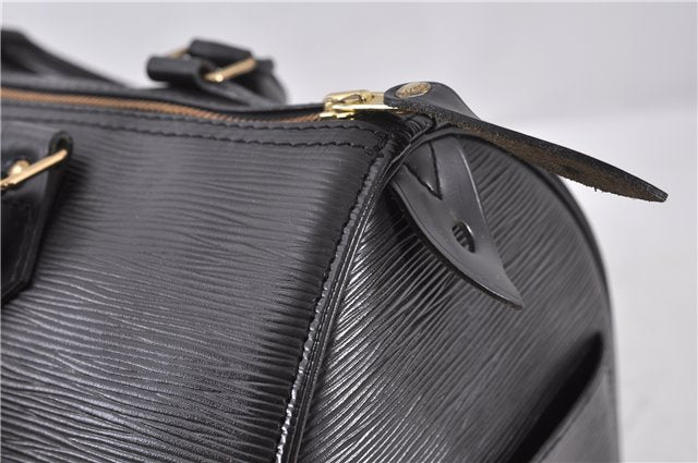 Authentic LOUIS VUITTON Epi Speedy 30 Hand Bag Purse Black M59022 LV 5429C