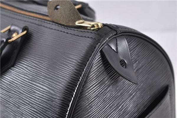 Authentic LOUIS VUITTON Epi Speedy 30 Hand Bag Purse Black M59022 LV 5429C