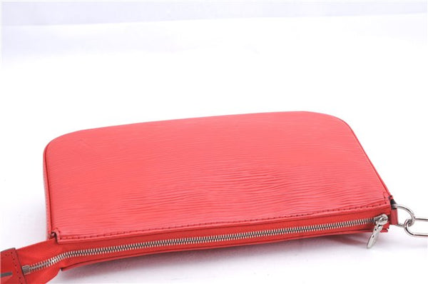 Authentic Louis Vuitton Epi Pochette Accessoires Pouch Red M40776 LV 5429E